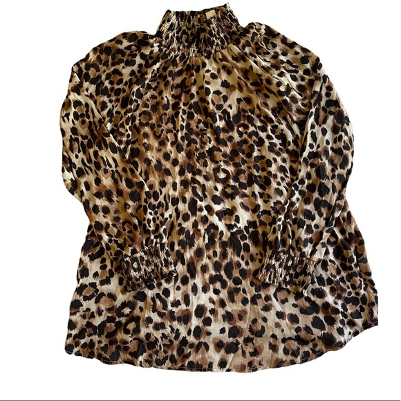 Chico's Tops - Chicos Women’s Leopard Print Long Sleeve Blouse NWT SZ 3